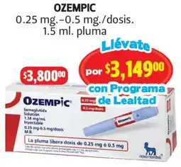 Farmacias Guadalajara Ozempic pluma oferta