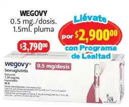 Farmacias Guadalajara Wegovy pluma oferta