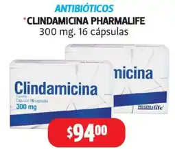 Farmacias Guadalajara Antibióticos clindamicina pharmalife oferta