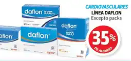 Farmacias Guadalajara Daflon cardiovasculares línea excepto packs oferta