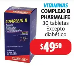 Farmacias Guadalajara Complejo B pharmalife vitaminas oferta