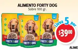 Farmacias Guadalajara Forty dog alimento sobre oferta