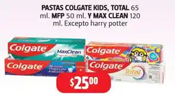 Farmacias Guadalajara Colgate kids pastas total oferta