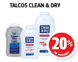 Farmacias Guadalajara Clean & Dry talcos oferta