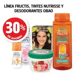 Farmacias Guadalajara Fructis línea tintes nutrisse y desodorantes obao oferta