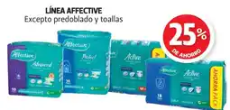 Farmacias Guadalajara Affective línea excepto predoblado y toallas oferta