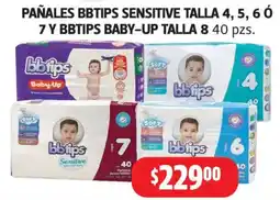Farmacias Guadalajara Bbtips pañales sensitive oferta