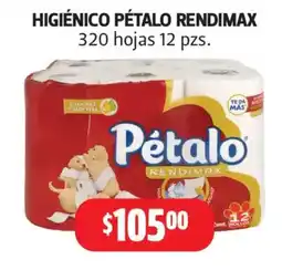 Farmacias Guadalajara Pétalo higiénico rendimax oferta