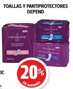 Farmacias Guadalajara Depend toallas y pantiprotectores oferta