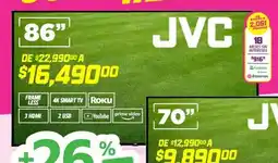 Soriana Híper Jvc smart tv 86" oferta