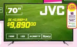 Soriana Híper Jvc smart tv 70" oferta