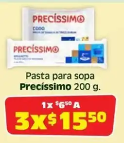 Soriana Híper Precíssimo pasta para sopa oferta