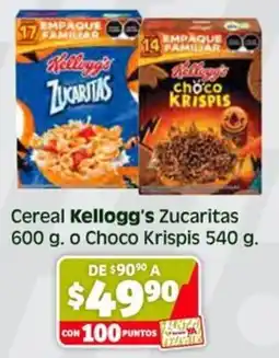 Soriana Híper Kellogg's cereal zucaritas oferta