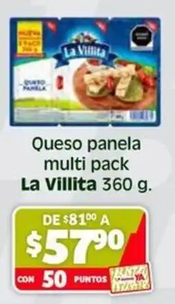 Soriana Híper La villita queso panela multi pack oferta