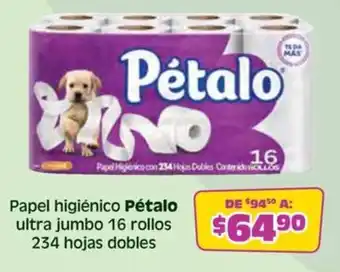 Soriana Híper Pétalo Papel higiénico ultra jumbo oferta