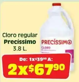 Soriana Híper Precíssimo cloro regular oferta