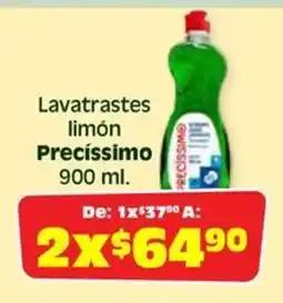 Soriana Híper Precíssimo lavatrastes limón oferta