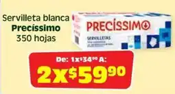Soriana Híper Precíssimo servilleta blanca oferta