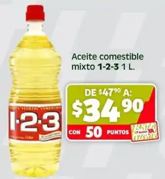 Soriana Híper 1-2-3 aceite comestible mixto oferta