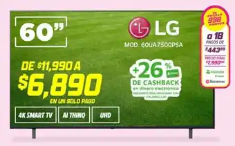 Lg smart tv 60"