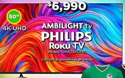 Bodega Aurrerá Philips roku tv 50" oferta