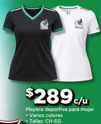 Playera deportiva para mujer varios colores