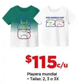 Bodega Aurrerá Playera mundial oferta