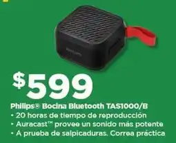 Bodega Aurrerá Philips bocina bluetooth TAS1000/B oferta