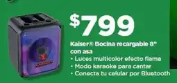 Bodega Aurrerá Kaiser bocina recargable 8" oferta