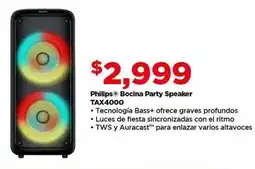 Bodega Aurrerá Philips bocina party speaker TAX4000 oferta