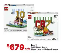 Bodega Aurrerá Lego set editions sports lionel messi o cristiano ronaldo oferta