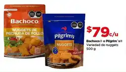 Bodega Aurrerá Bachoco o Pilgrim's variedad de nuggets oferta