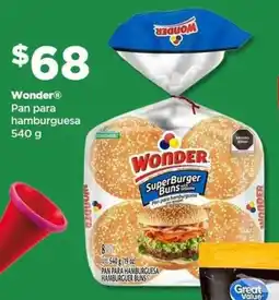 Bodega Aurrerá Wonder pan para hamburguesa oferta