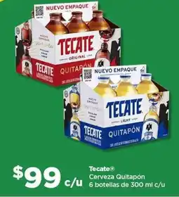 Bodega Aurrerá Tecate cerveza quitapón oferta