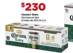 Bodega Aurrerá Corona extra cerveza en lata oferta