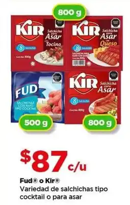 Bodega Aurrerá Fudo Kir variedad de salchichas tipo cocktail o para asar oferta