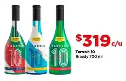 Bodega Aurrerá Torres 10 brandy oferta