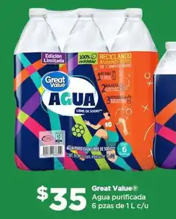Bodega Aurrerá Great value agua purificada oferta