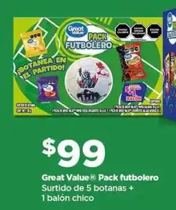 Bodega Aurrerá Great value pack futbolero oferta