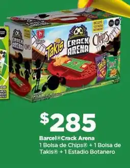 Bodega Aurrerá Barcel crack arena 1 bolsa de chips + 1 bolsa de takis + 1 estadio botanero oferta