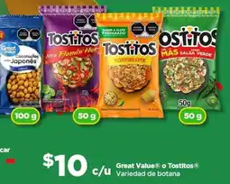 Bodega Aurrerá Great value o tostitos de botana oferta