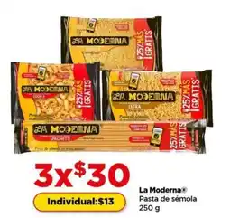 Bodega Aurrerá La moderna pasta de sémola oferta