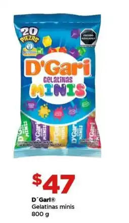 Bodega Aurrerá D'garl gelatinas minis oferta