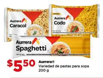 Bodega Aurrerá Aurrera variedad de pastas para sopa oferta
