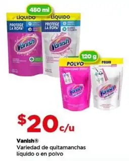 Bodega Aurrerá Vanish variedad de quitamanchas líquido o en polvo oferta