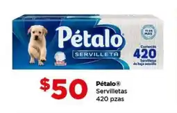 Bodega Aurrerá Pétalo servilletas oferta