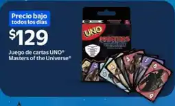 Walmart Uno juego de cartas masters of the universe oferta