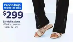 Walmart Sandalia plana varios colores oferta