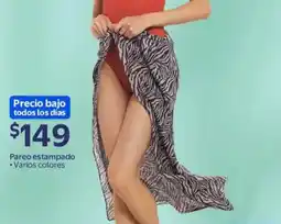 Walmart Pareo estampado varios colores oferta