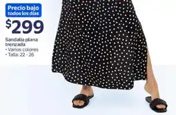 Walmart Sandalia plana trenzada varios colores oferta